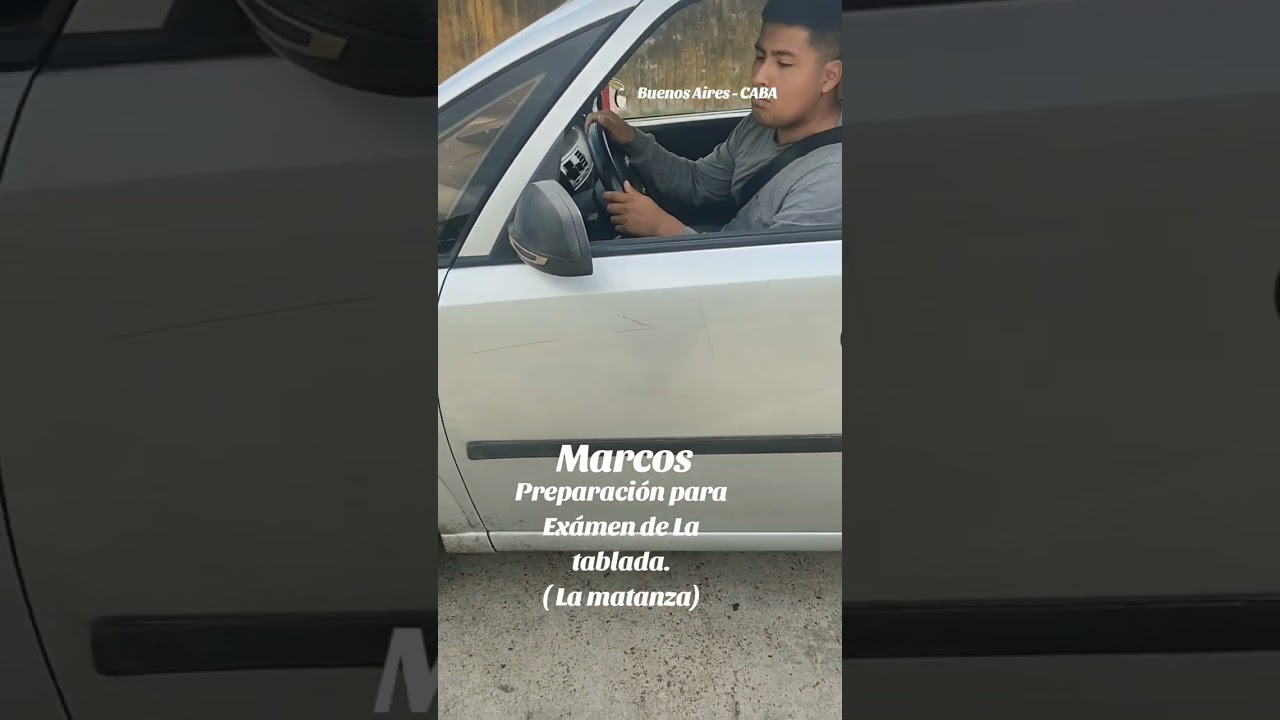 Cómo estacionar en 45° en el examen de manejo de San Justo/ La Tablada nuevo circuito práctico.