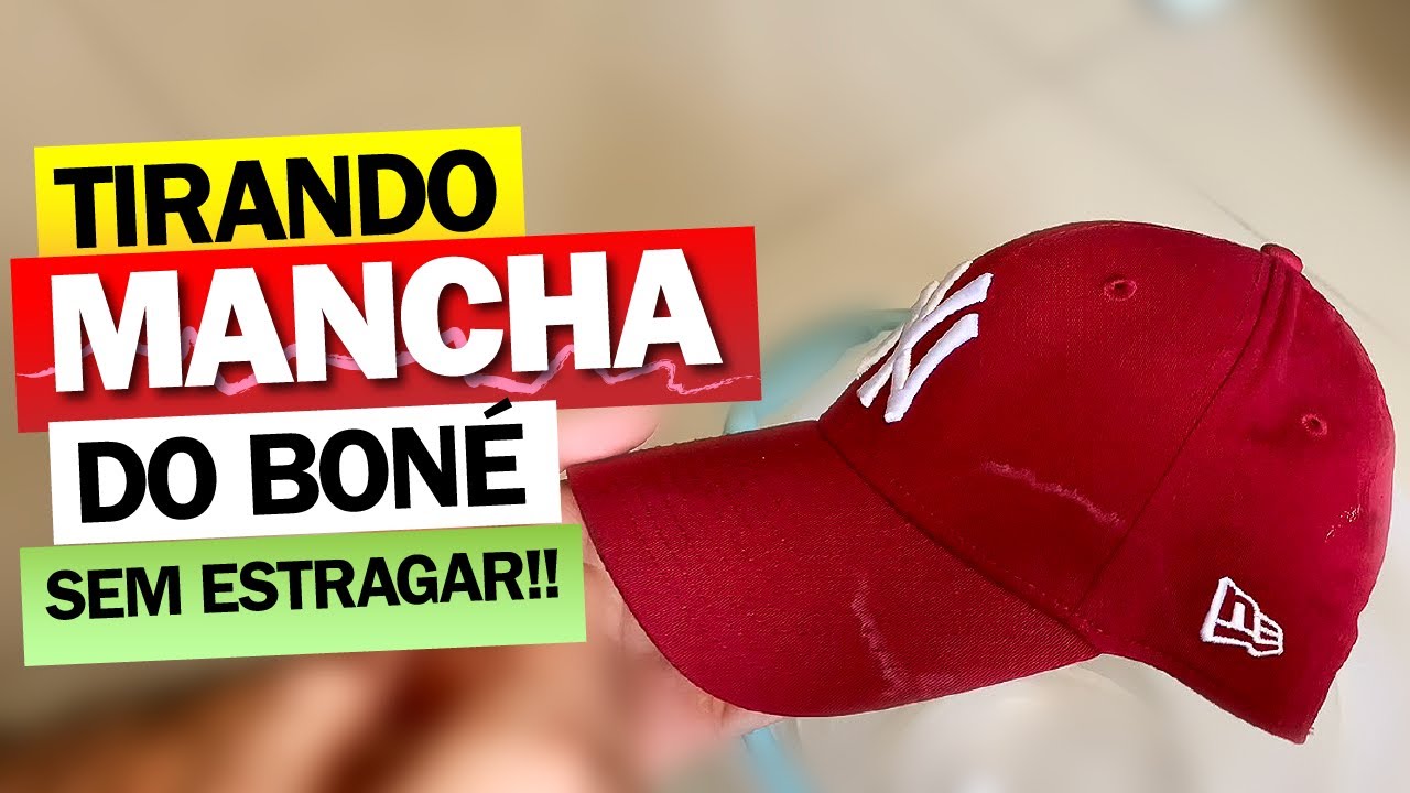 Boné: Tirando mancha em casa sem estragar!
