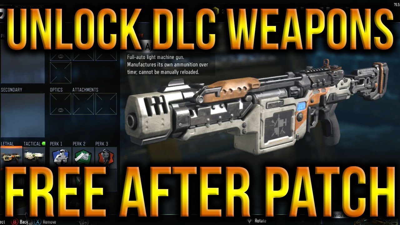 How To Unlock Black Market DLC Weapons For FREE After Patch!