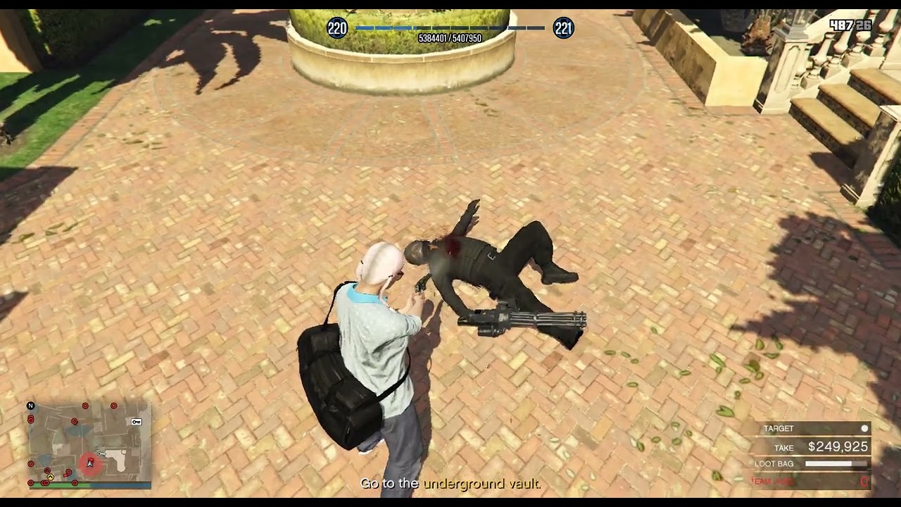 Cayo Perico heist finale - Killing jugg with Crack Shot weapon loadout (AP pistol)