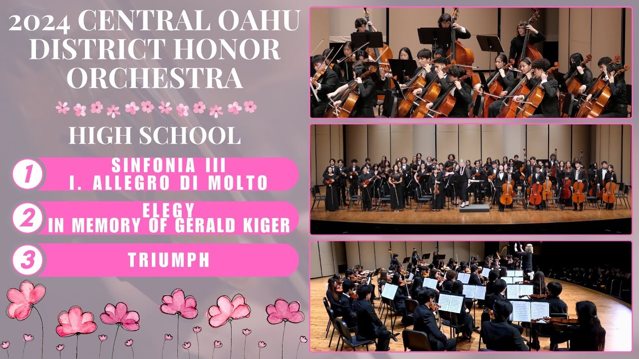 2024 Central Oahu District Honor Orchestra | High School | Full Concert Video