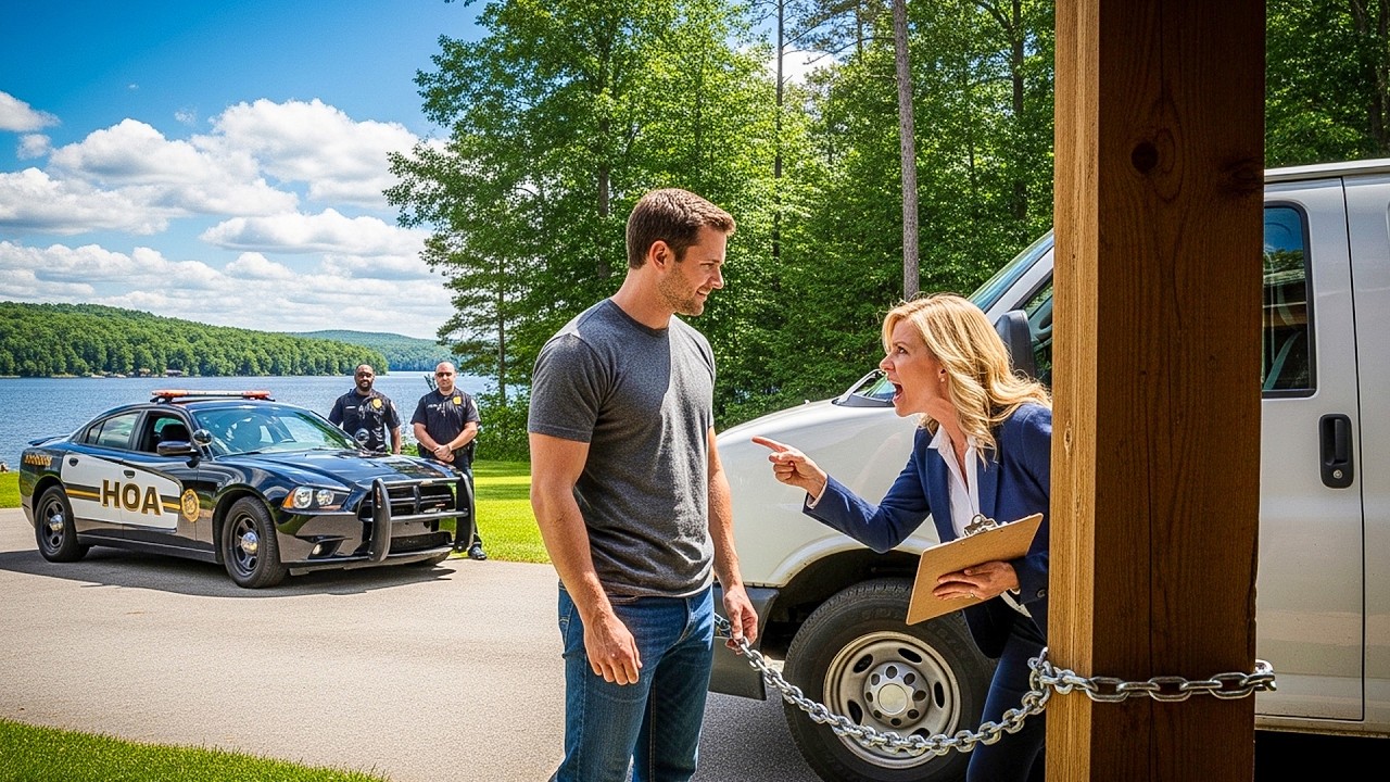 They Tried to Tow My Work Van, So I Chained It to the HOA President’s Porch and Threw Away the Key!