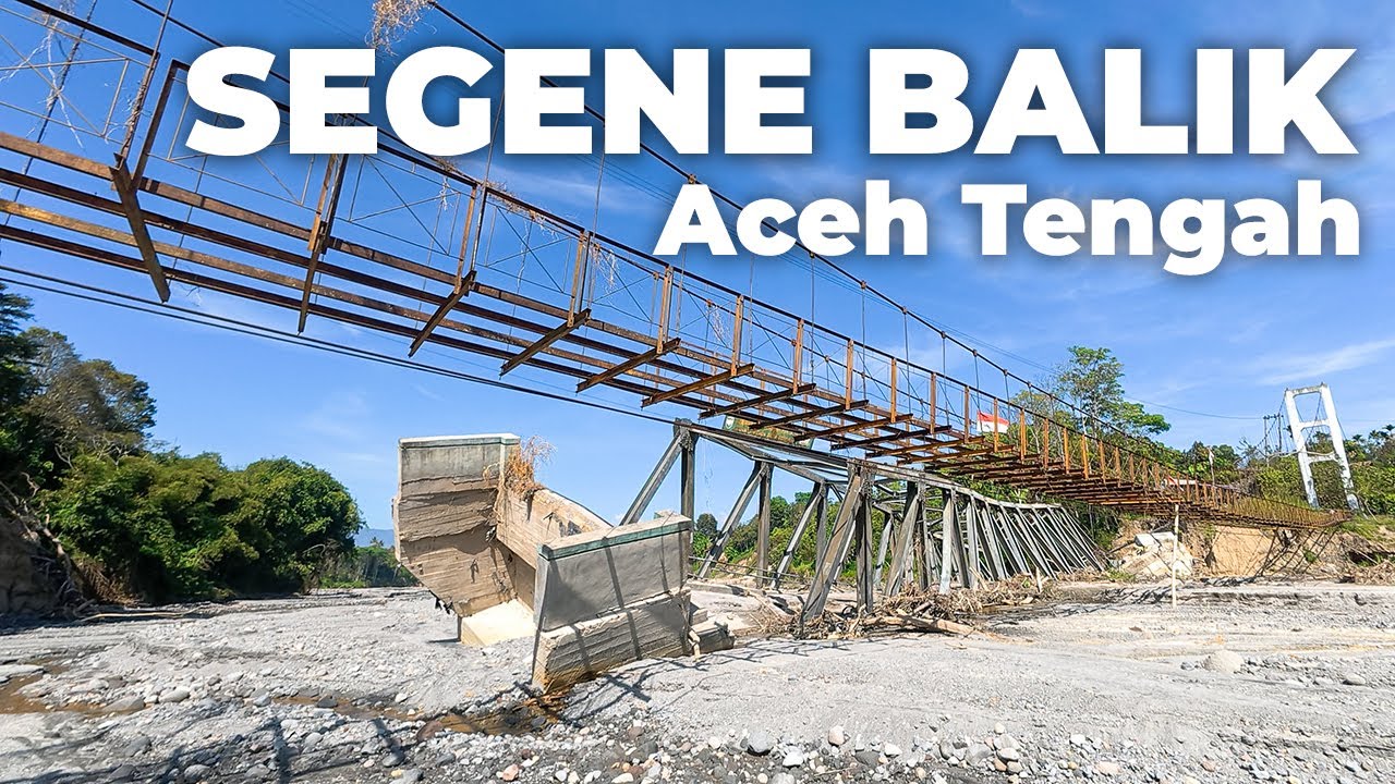 This Bridge Was Completely Destroyed by a Flash Flood in Aceh, Sumatra
