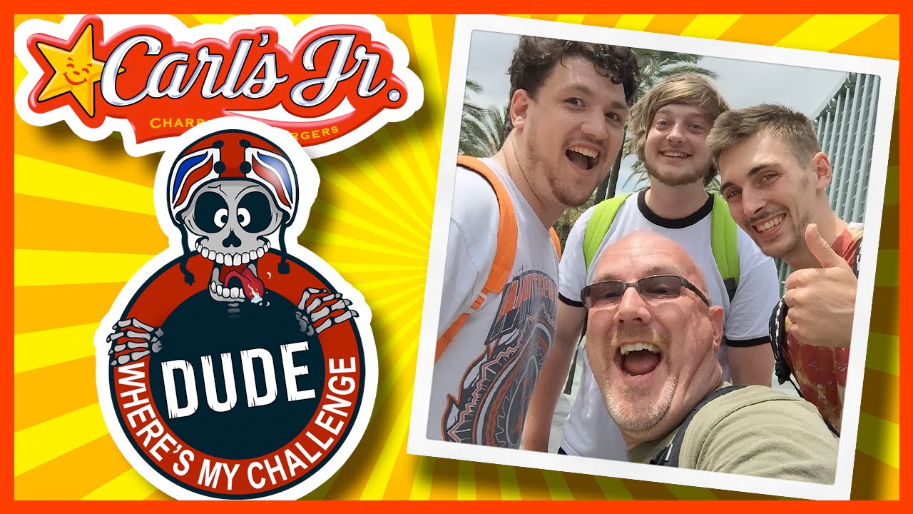 Carl's Jr Review with Dude Where's My Challenge at VidCon 2015