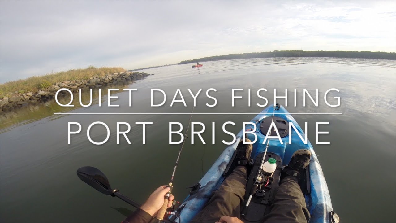 Quiet Days Fishing At The Port Of Brisbane On Dragon Kayaks
