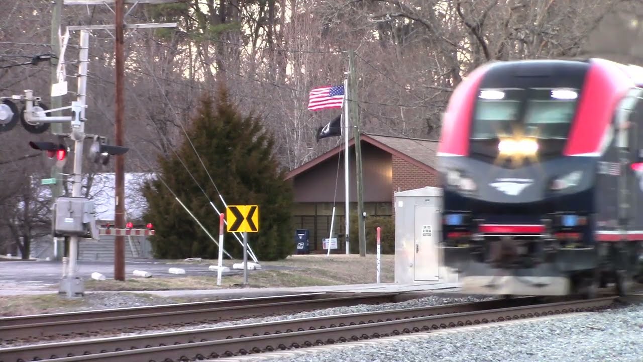 Amtrak P053 With Friendly Conductor at Carson, VA 2/21/26