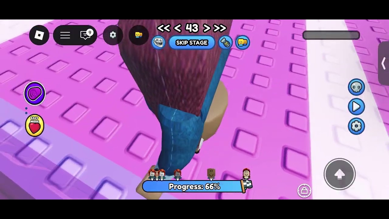 Playing roblox but if I fall 3 times ON THE FLOOR  I face reveal 