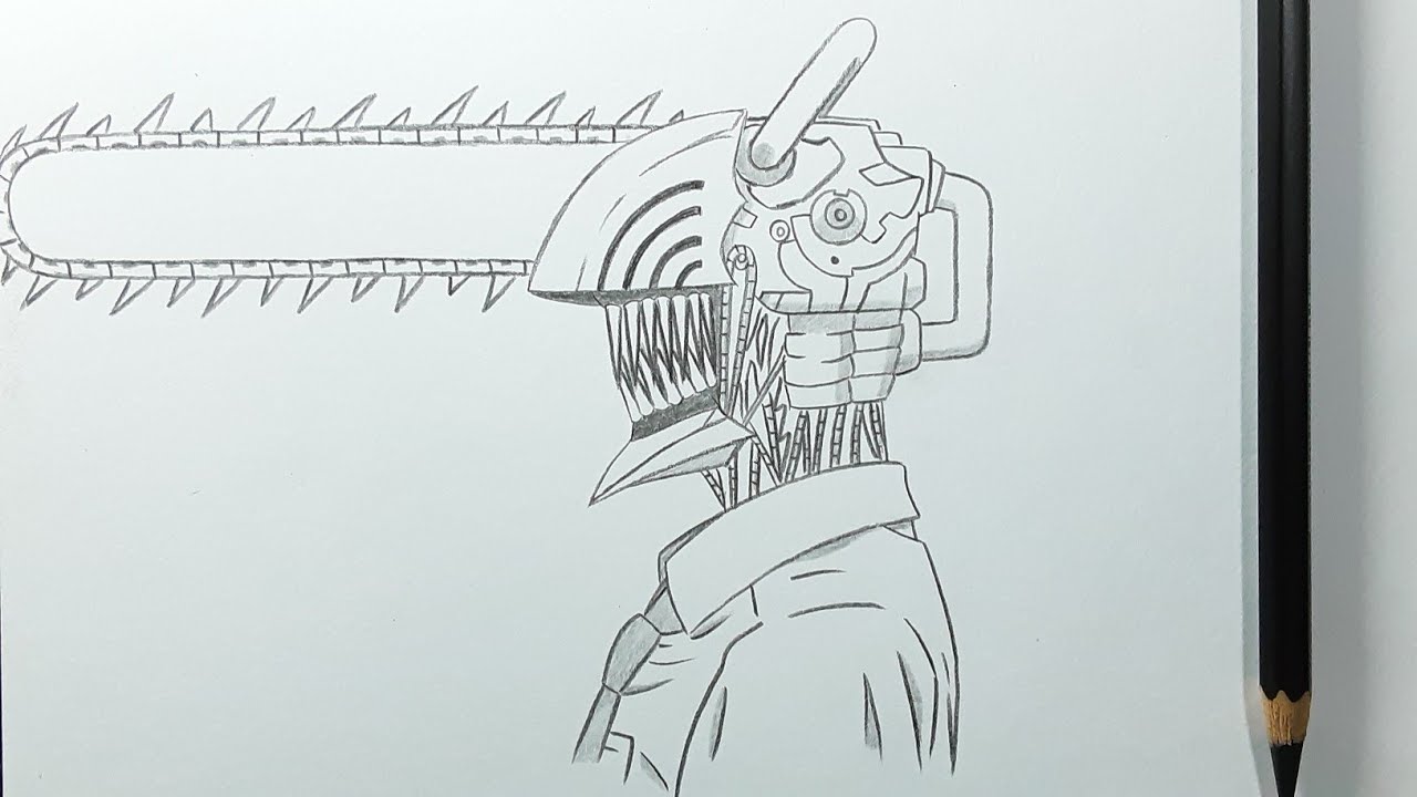 easy anime drawing | how to draw Chainsaw Man ( Denji ) drawing tutorial