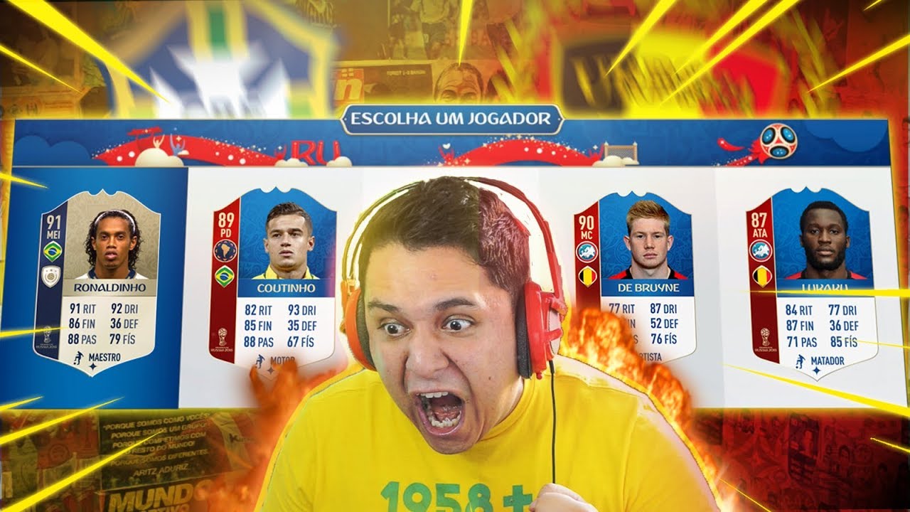 DRAFT QUARTAS DA COPA!!! *INACREDITÁVEL* FIFA 18 FUT DRAFT!!! 🇧🇪🇧🇷