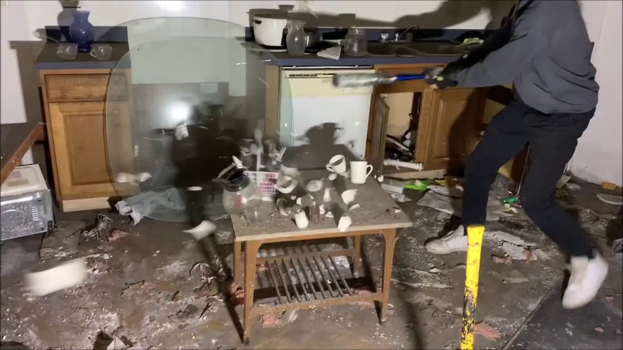 DESTROYING THE WHOLE HOUSE! WE WRECKED AN ENTIRE HOUSE AND DESTROYED EVERYTHING INSIDE!!!