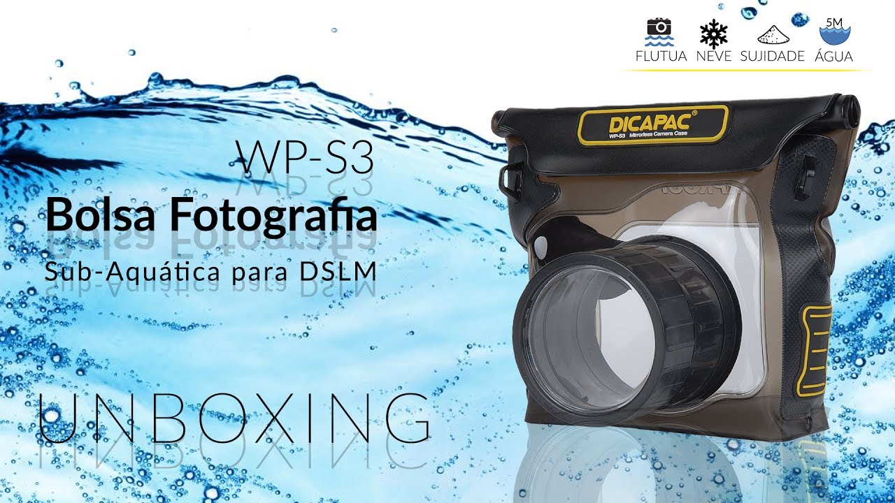 DiCAPac WP-S3 Bolsa Fotografia Sub-Aquática para DSLM - UNBOXING