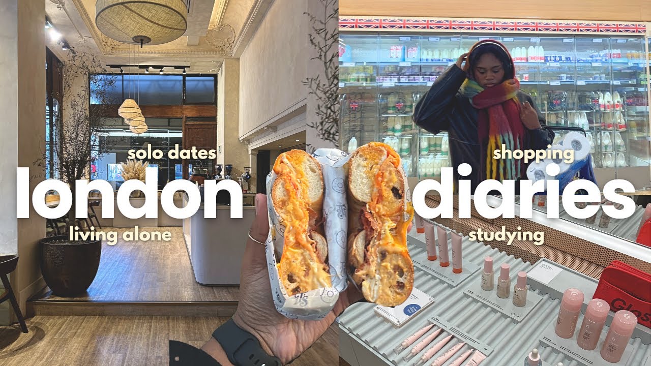 living alone in London ✨💻🎧 solo dates, study cafe's, shopping