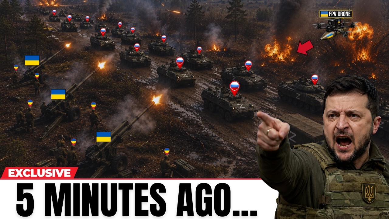 Russian Armored Vehicles Convoy Launches Major Assault - 30 Minutes Later, COLLAPSED!