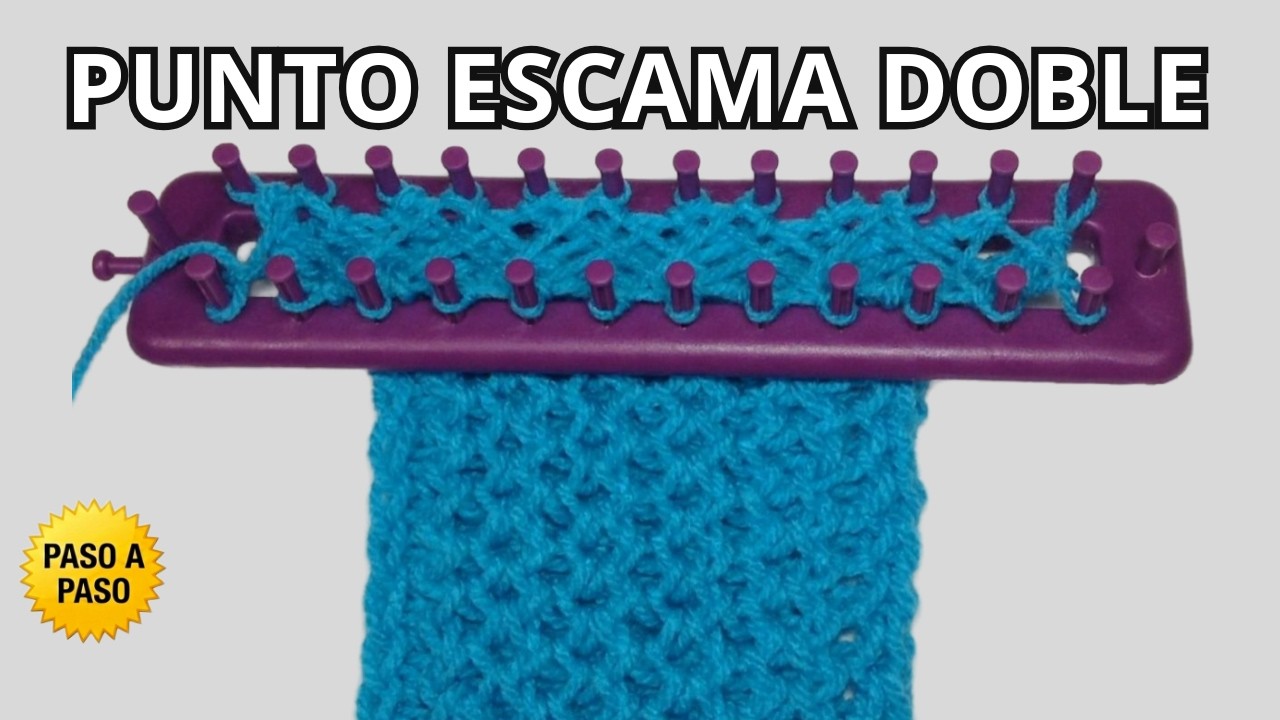 [Paso a paso] PUNTO ESCAMA DOBLE en Telar Rectangular ¡UNO DE MIS FAVORITOS!