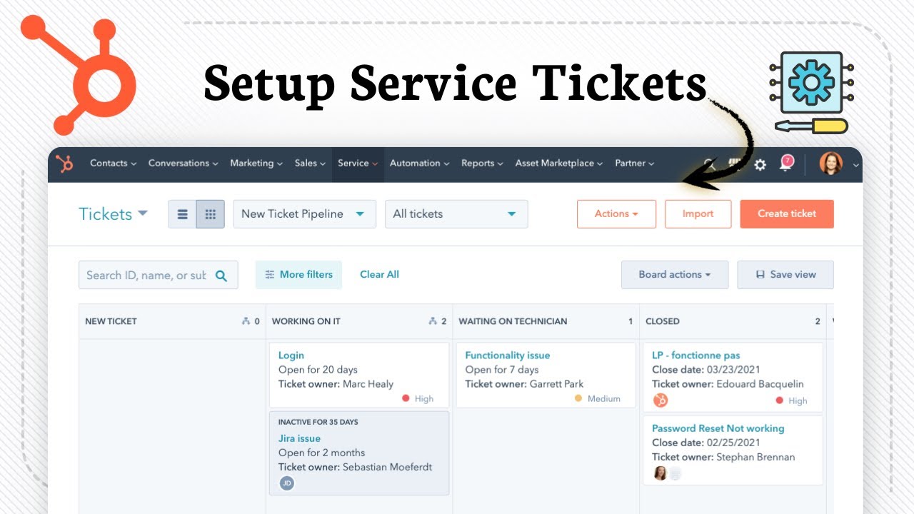 How To Set Up Service Tickets In HubSpot (Simple Support Setup)
