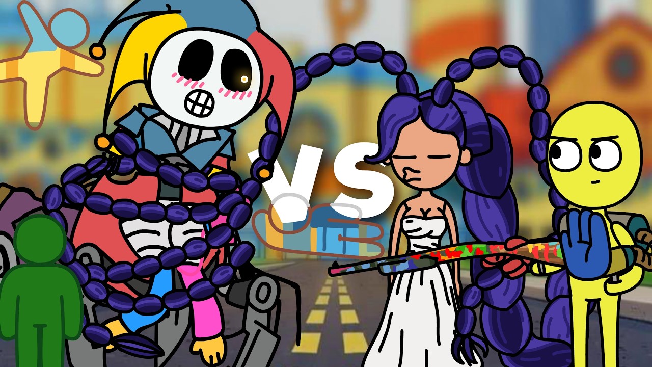 Poppy Playtime Chapter 5 Battles #24 (Meccha Chameleon, Player, Prototype, Lily Lovebraids)