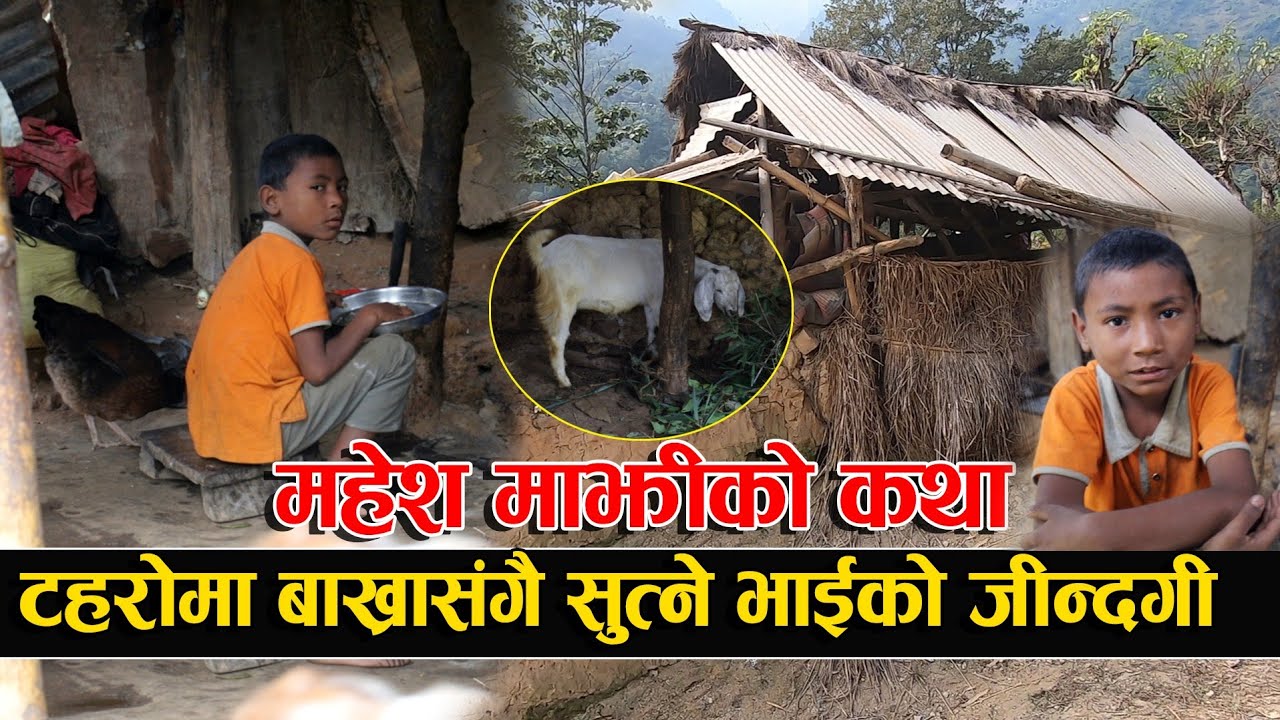 टहरोमा बाख्रा र कुखुरा संगै हुर्केका बालकको कथा || Story of Mahesh Majhi || Rabilal Poudel