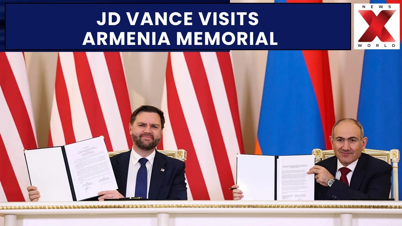 JD Vance visits Armenian Genocide Memorial in Yerevan| NewsX World