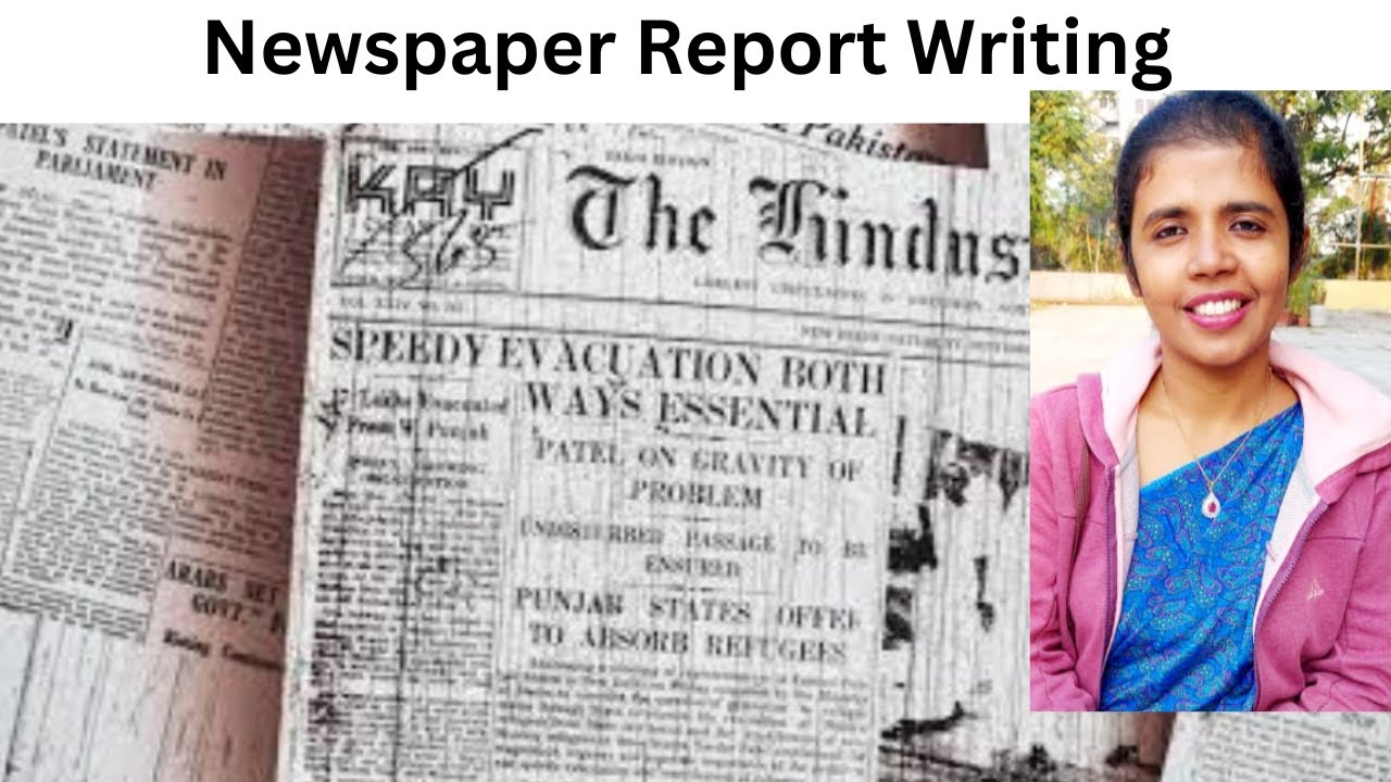 Newspaper Report Writing | English with Sharmistha