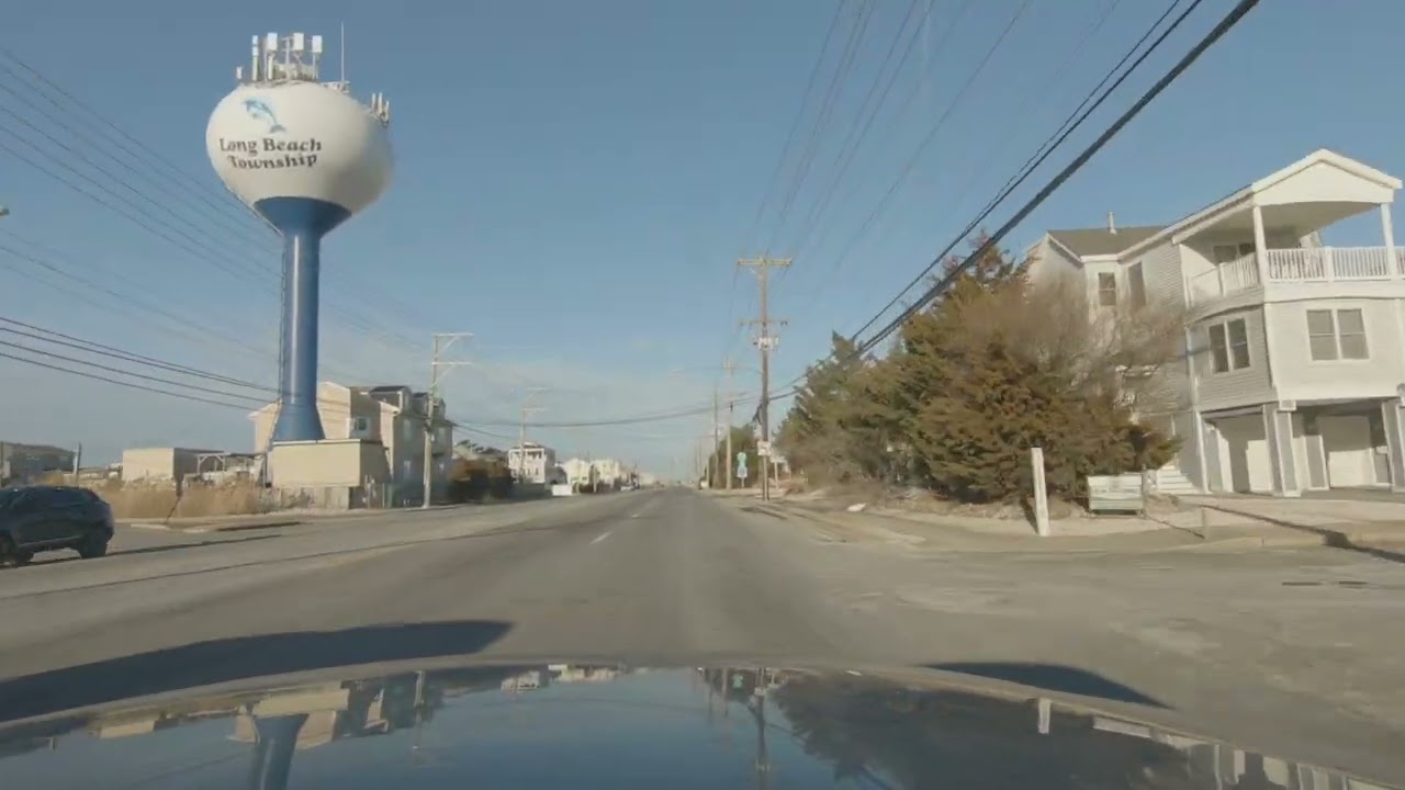Winter Drive in Long Beach Island NJ