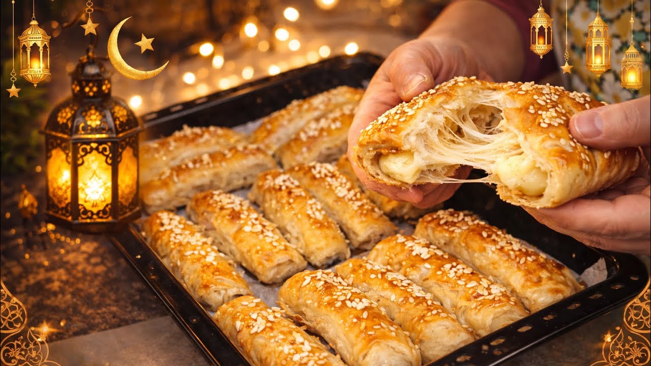 مسمن بالجبن بطريقة جديدة 🔥 يذوب في الفم | وصفات رمضان السهلة 