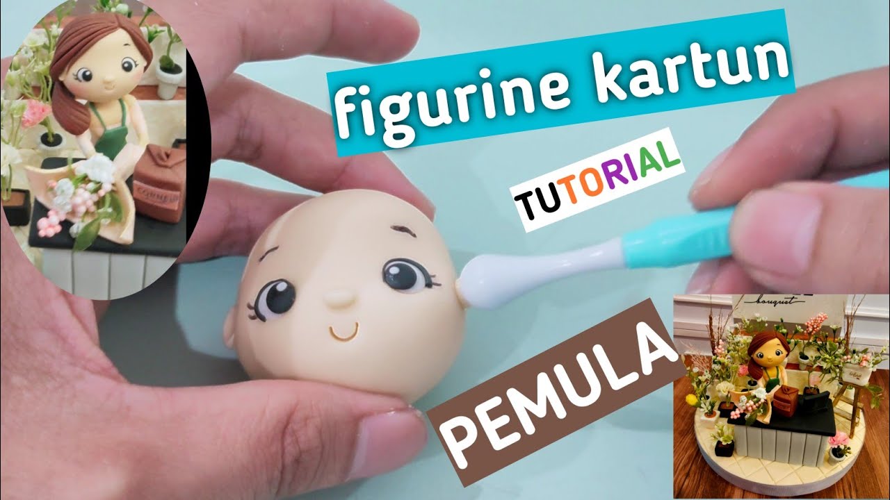 cara membuat kue ultah karakter (muka kartun lucu)