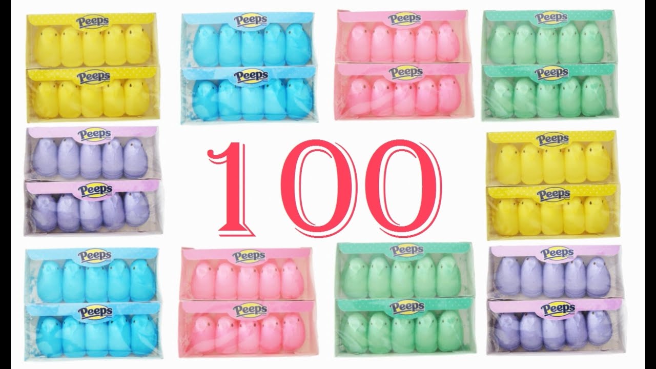 Counting by Fives, Tens, and Hundreds with Peeps - The Kids' Picture Show (Fun & Educational)