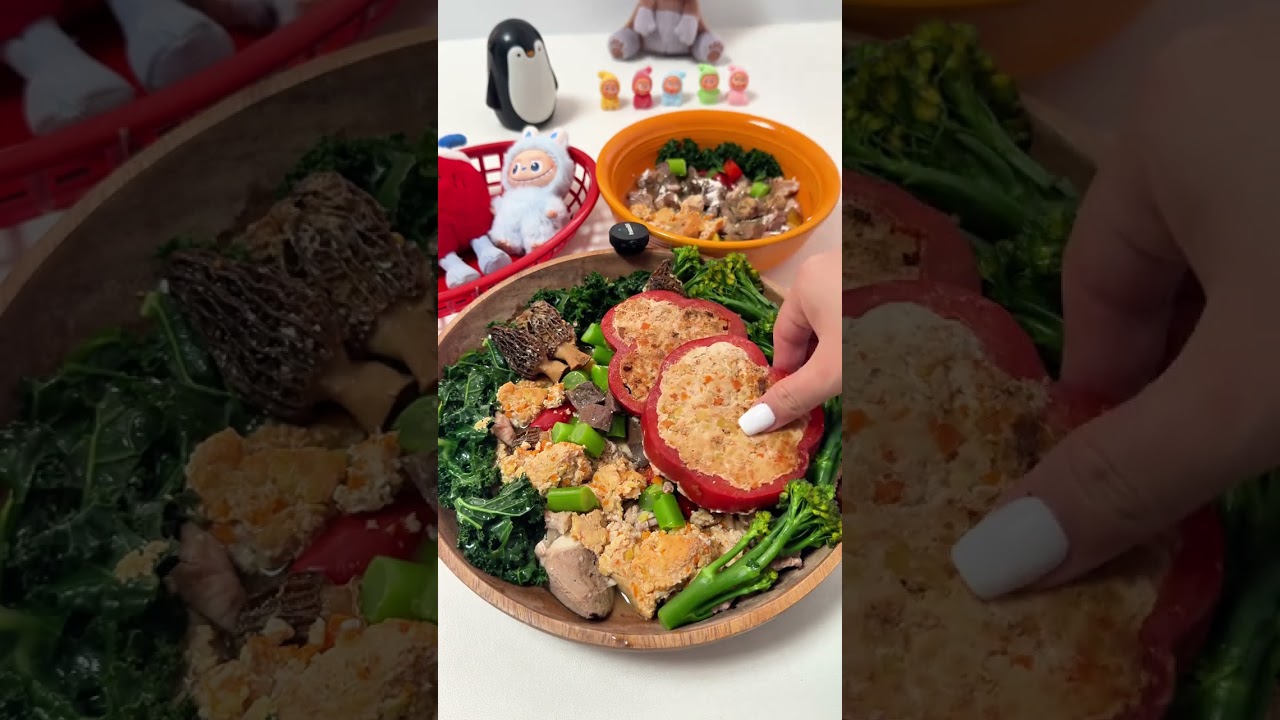 vlog.189 double Dog family immersive meal preparation#Immersive pet meal planning#Homemade