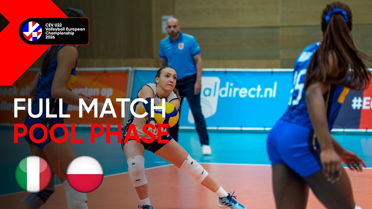 Full Match | Italy vs. Poland | CEV U22 Volleyball European Championship 2026 | Women