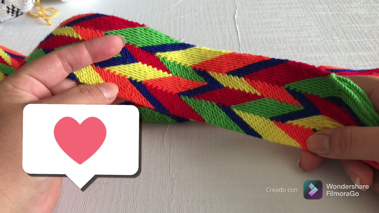 Fajon fácil de 34 cordones#mochilawayuu #tutorial #artesanal