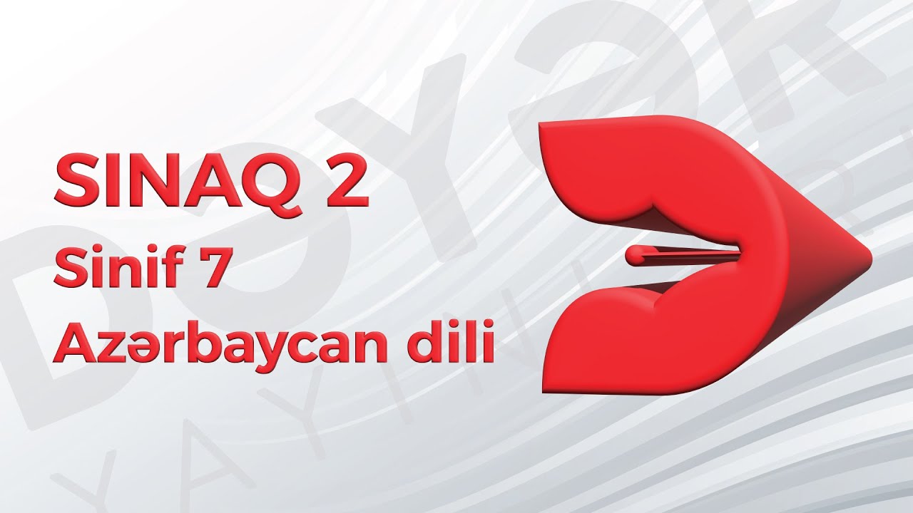 Azərbaycan dili 7-ci sinif - Sınaq 2