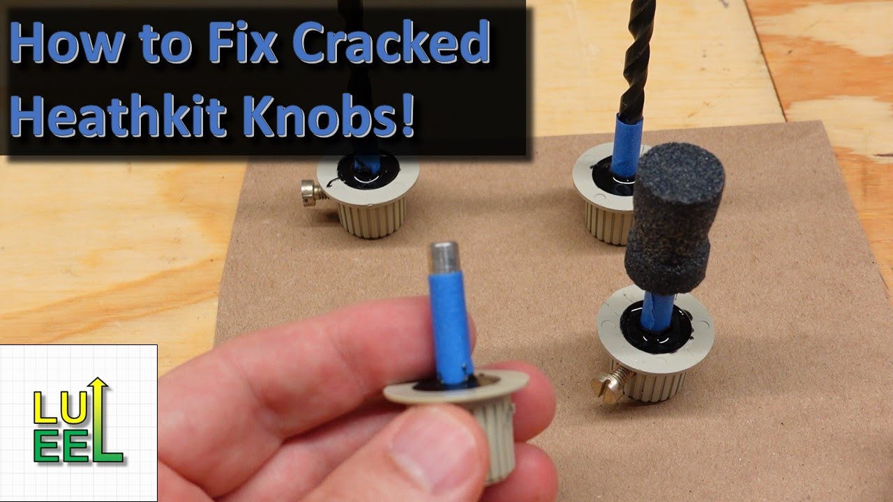 How To Repair a Cracked Heathkit Knob