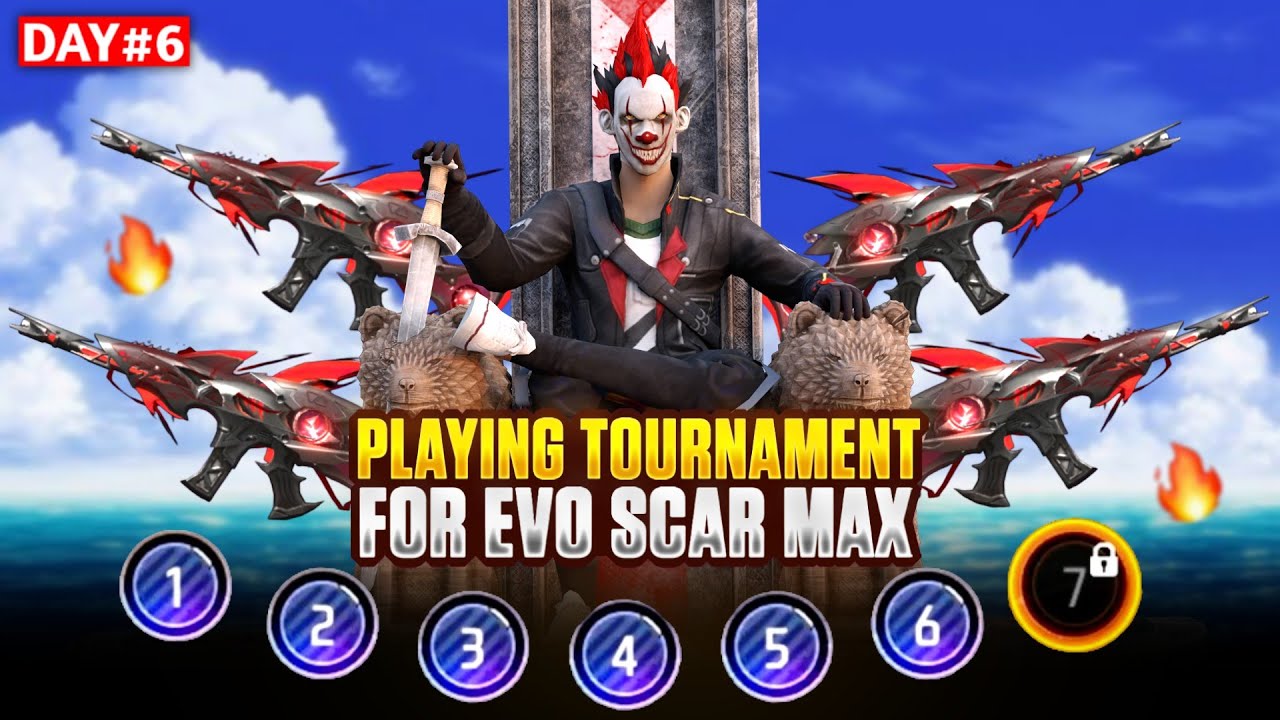 Playing Tournament for Evo Scar Max 🔫 | Solo Survival Tournament Gameplay 🔥| EP-6 #freefire