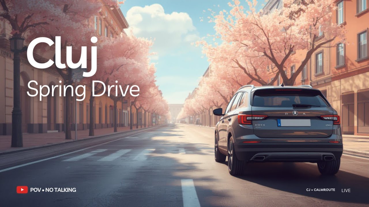 SPRING SHIFT: CLUJ 🌸 | CalmRoute POV 🚗 — No Talking (LIVE)