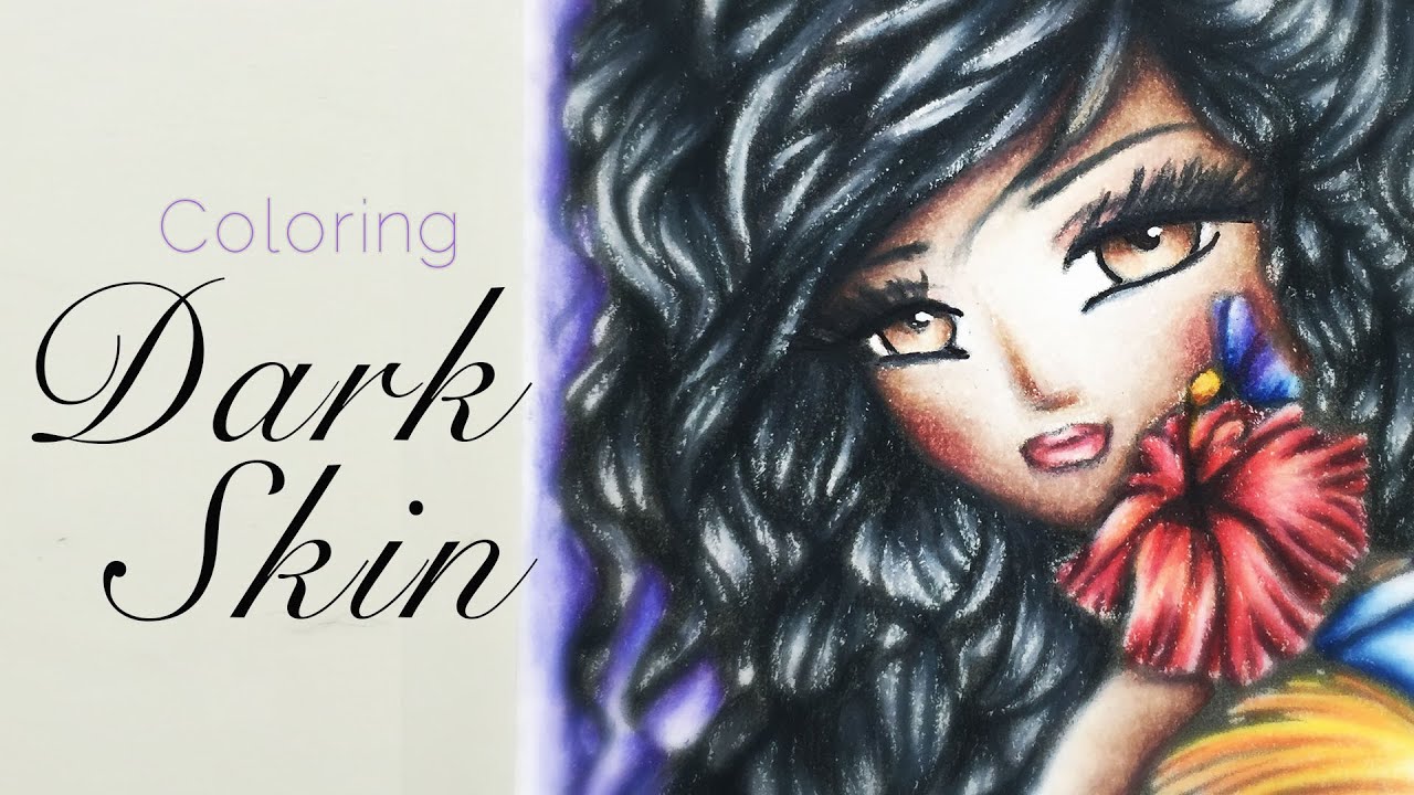 Dark Skinned Beauty with Prismacolor Pencils