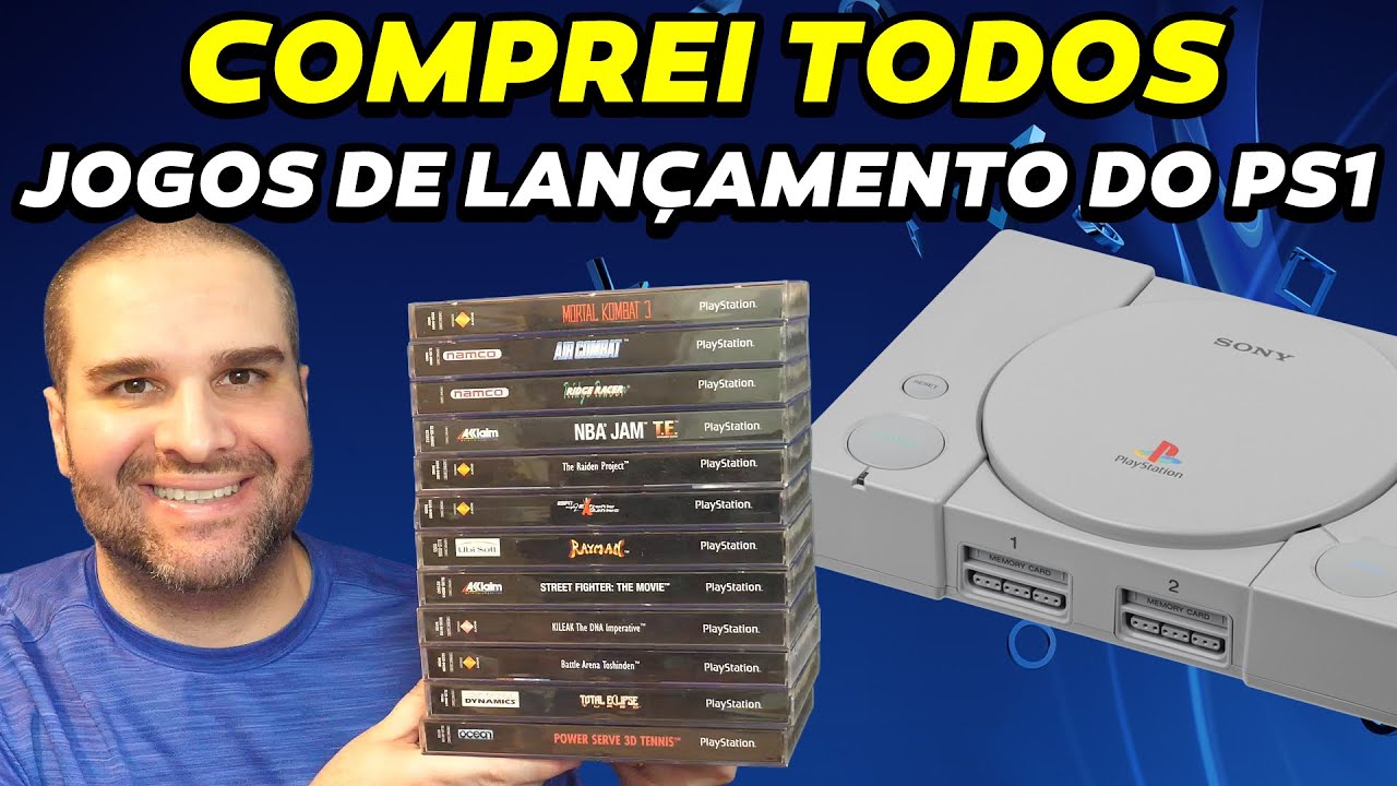 Comprei TODOS os jogos do lan&ccedil;amento do PlayStation 1