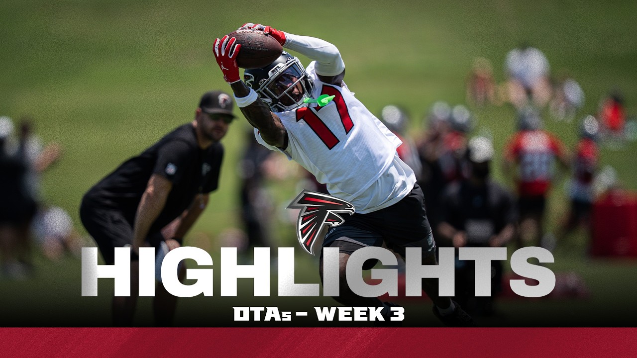 Highlights: Falcons suit up for Week 3 of OTAs | Atlanta Falcons | NFL