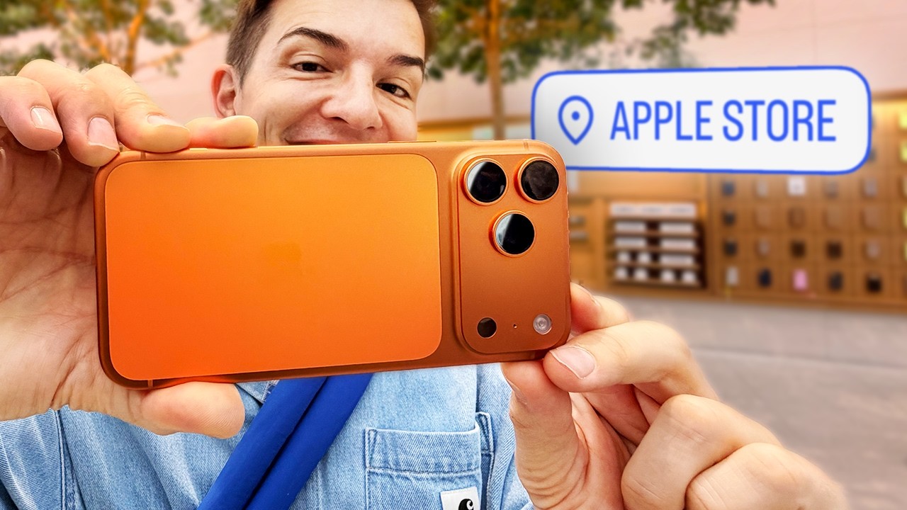 Ich habe das iPhone 17 Pro Max im Apple Store gekauft & alles Zubehör ausprobiert!