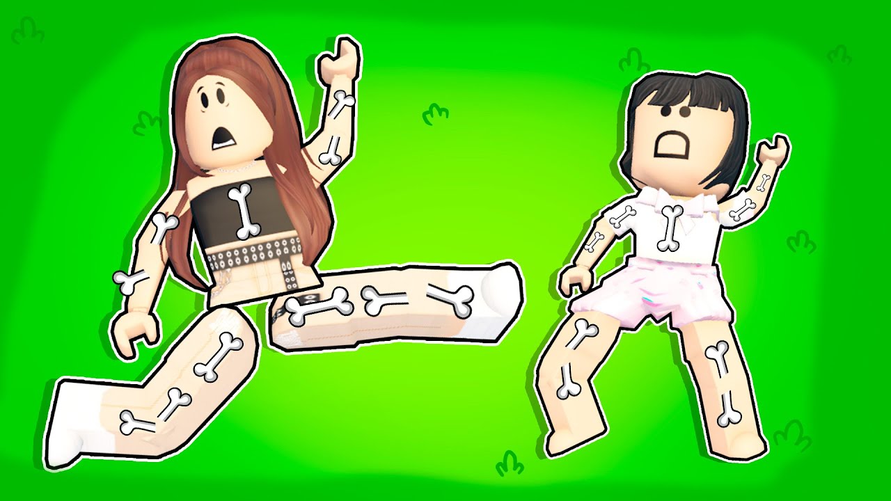 Melina y Tina SE ROMPEN TODOS LOS HUESOS DEL CUERPO en ROBLOX 😨