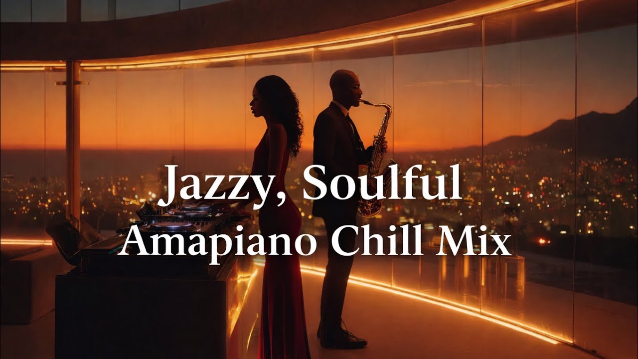 CHILL AMAPIANO MIX 🌇 | CAPE TOWN PENTHOUSE SUNSET SKYLINE & JAZZY SOULFUL MUSIC