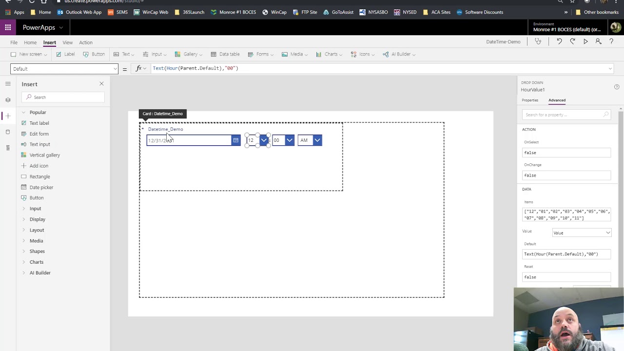 Power Apps Shorts- 24 to 12 hour date time field