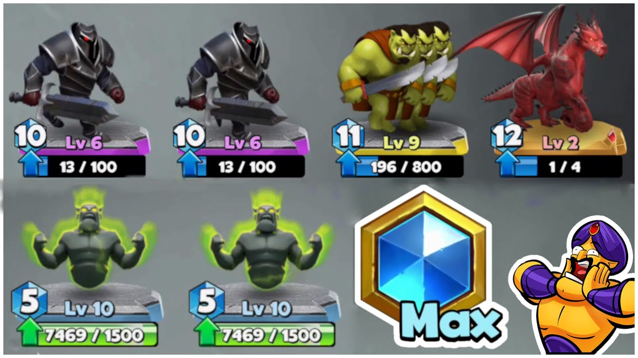 Castle Crush  🏰 Black Knight with Giant Growth 😱 Best Deck - Maxed out GamePlay 🔥  - LVL 10
