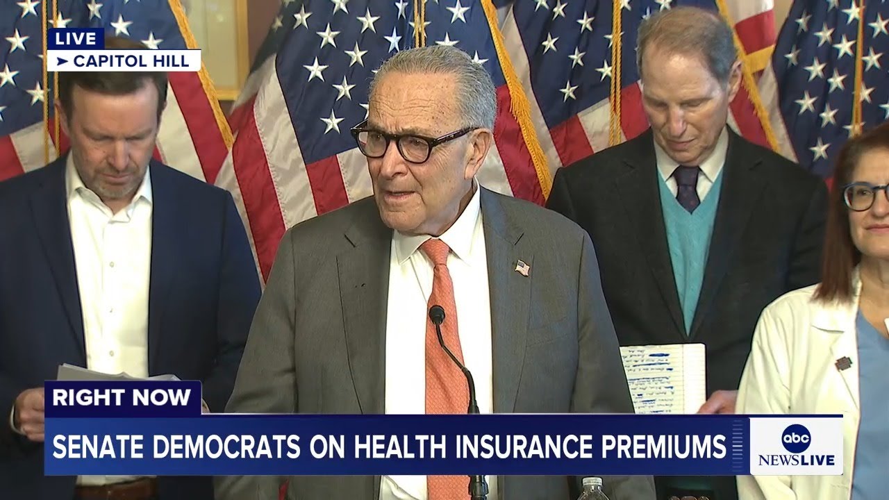 LIVE: Senate Democrats hold news conference on health insurance premiums