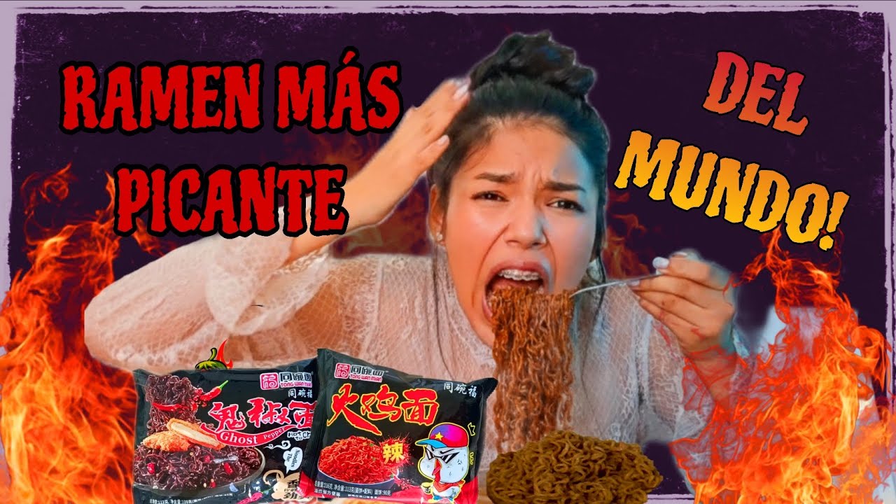 ASÍ PROBÉ EL RAMEN MÁS PICANTE DEL MUNDO ¡Nivel 3 es una locura! 🔥 ¿Sobreviví? 