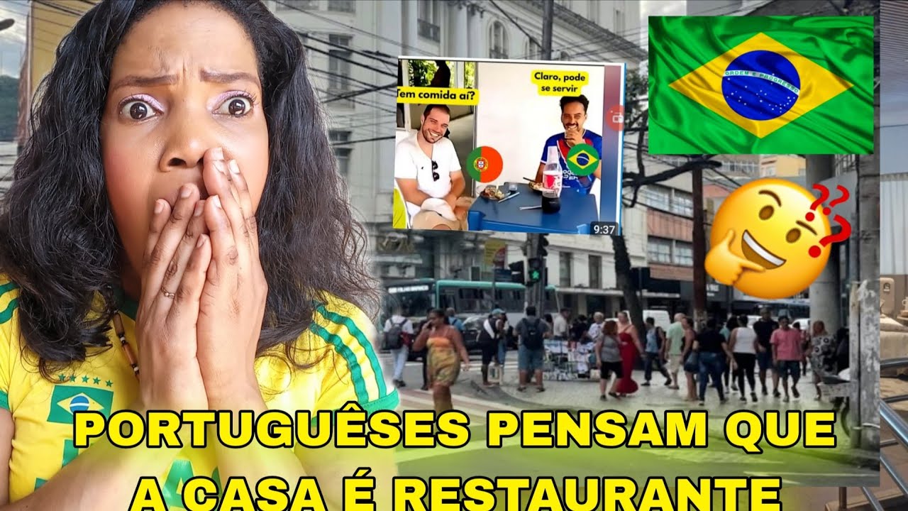 COMO NÃO TINHA VISTO ANTES PORTUGUÊSES NO BRASIL FORAM NUMA CASA PENSANDO QUE ERA RESTAURANTE ÀFRIC