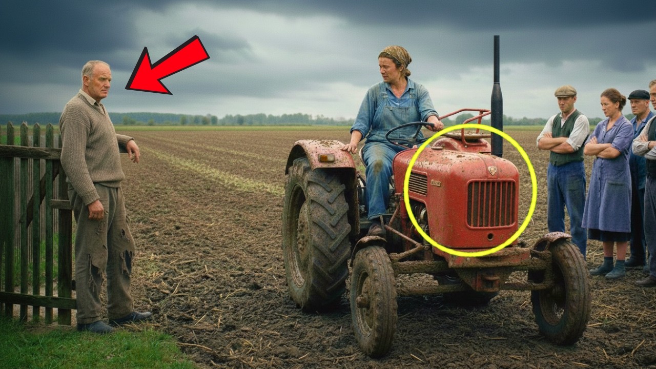 Alle gaben auf! Nur sie und der rote Porsche-Diesel kämpfen gegen den Schlamm um das Erbe.