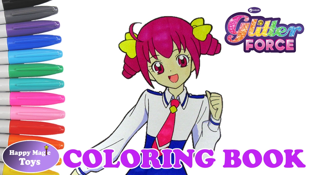 Glitter Force Coloring Book Emily Happy Magic Toys