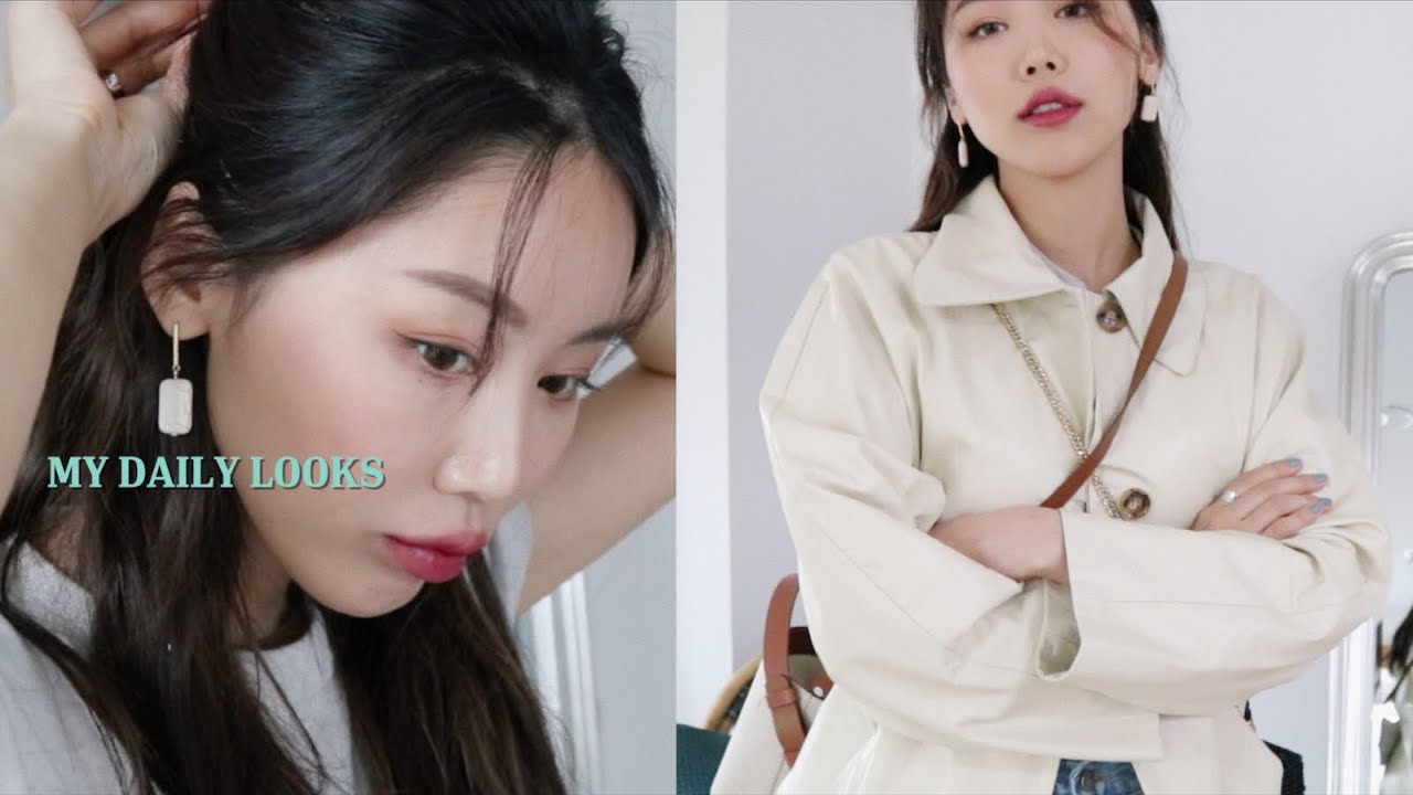 MY KINDA LOOK🥑봄에 자주입는 데일리룩 2가지 & 메이크업 (ft.NEW CAMERA) | kinda cool