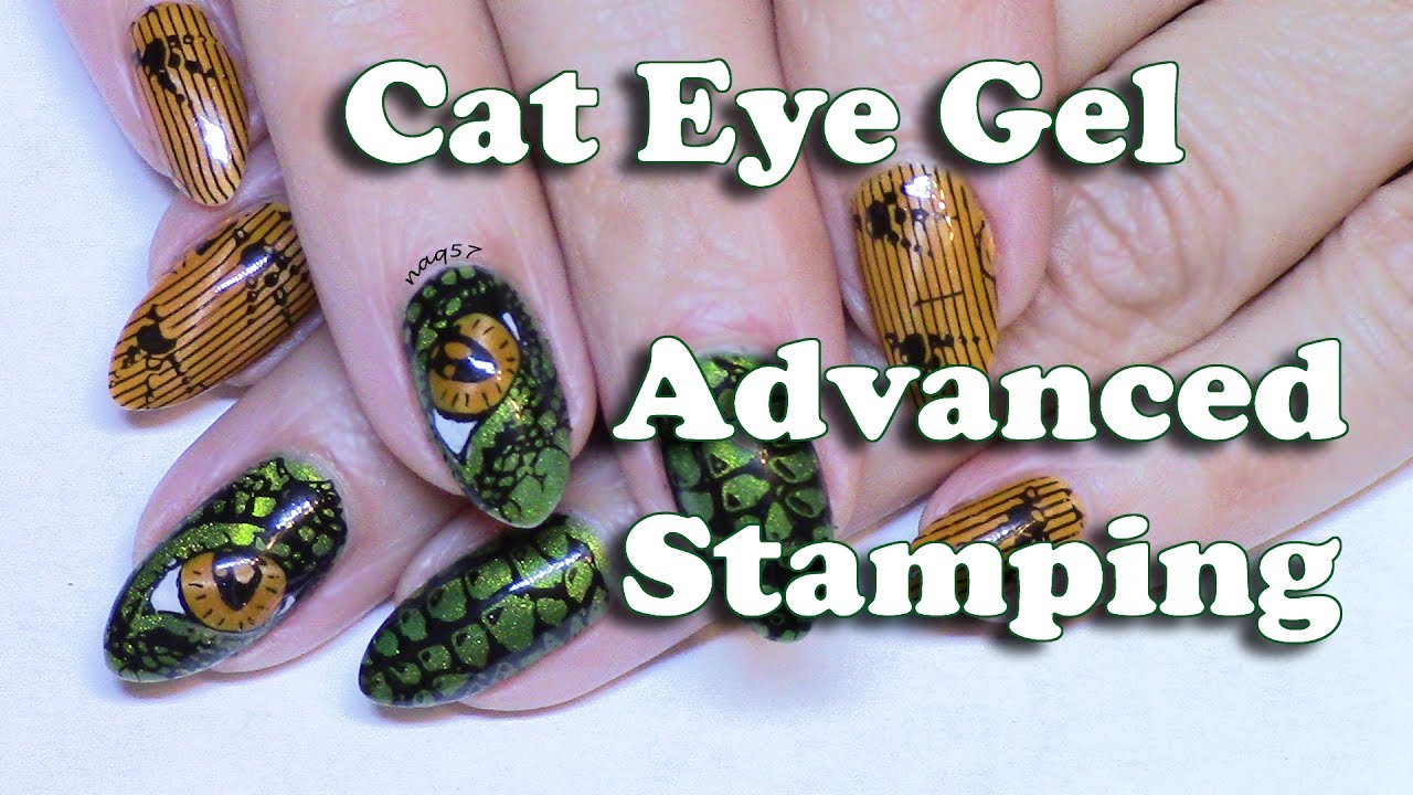 Advanced stamping with Cat Eye Gel - tutorial