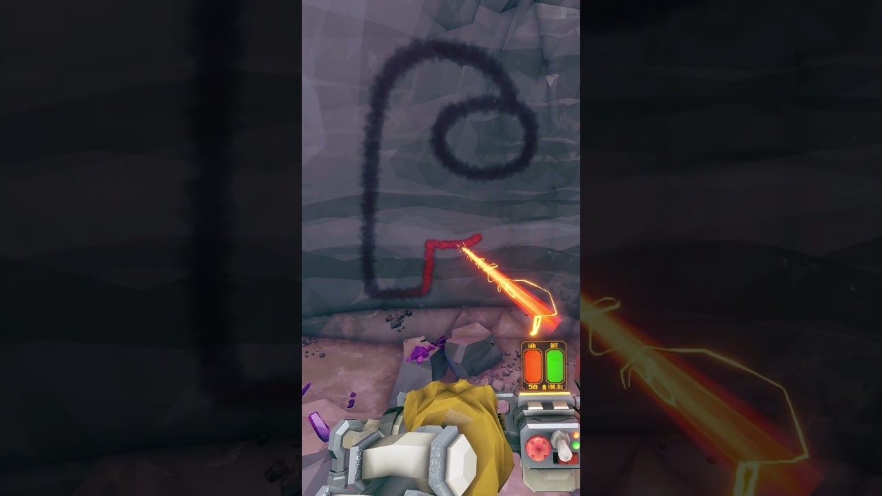 This is how ancient cave paintings were made. #deeprockgalactic #gaming #amongus #games